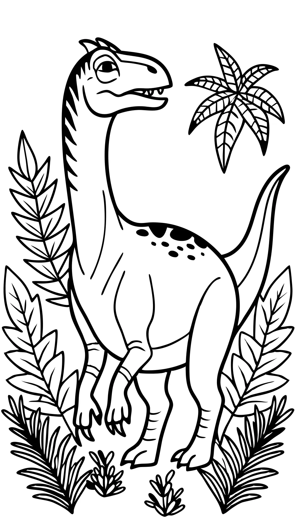 dilophosaurus coloring page